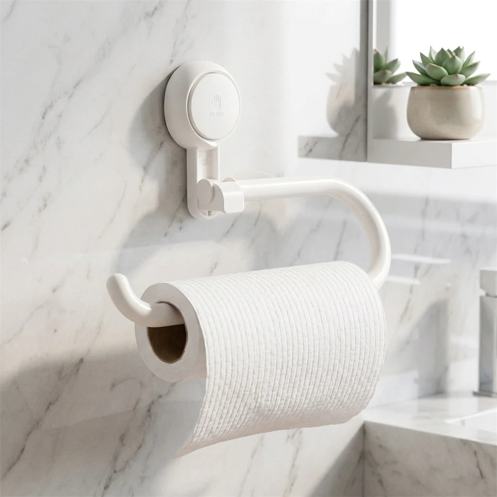 Hot Sale No Drilling Tissue Box Waterproof Caddy Rack Toilet Wall Mounted Organizer Bathroom Kitchen Vacuum Tissue Paper Holder