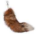 China Wholesale Fluffy Silver Fox Fur Tail in 38cm 40cm 45cm Sizes Natural Color Big Size Fur Tail for Girls