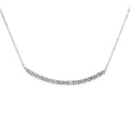 Bar Pendant Free Certificate 925 Sterling Silver Rhodium Plated Women's Chokers Necklace 15 Moissanite R.GEM.