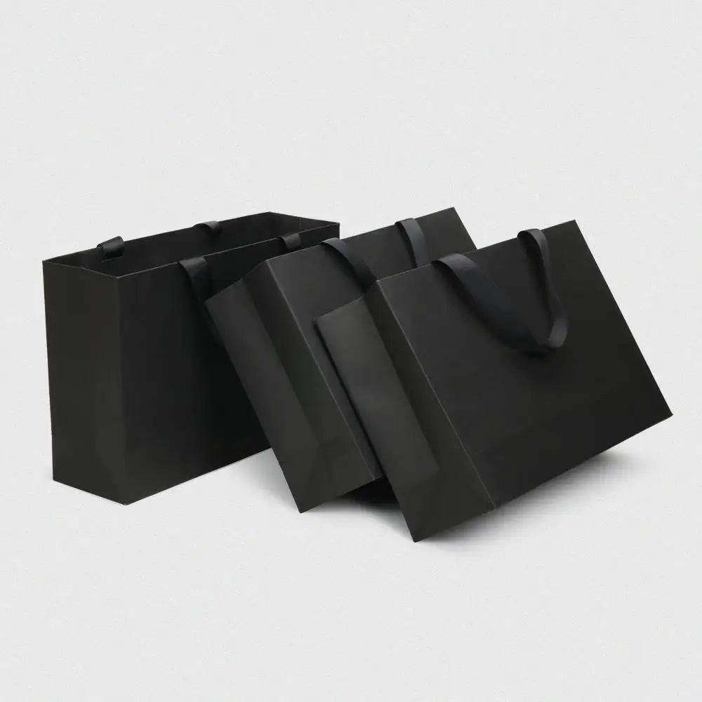 High-end Luxury Paper Bag with Custom logo Handle for Retail Gift Shops Sturdy Stylish