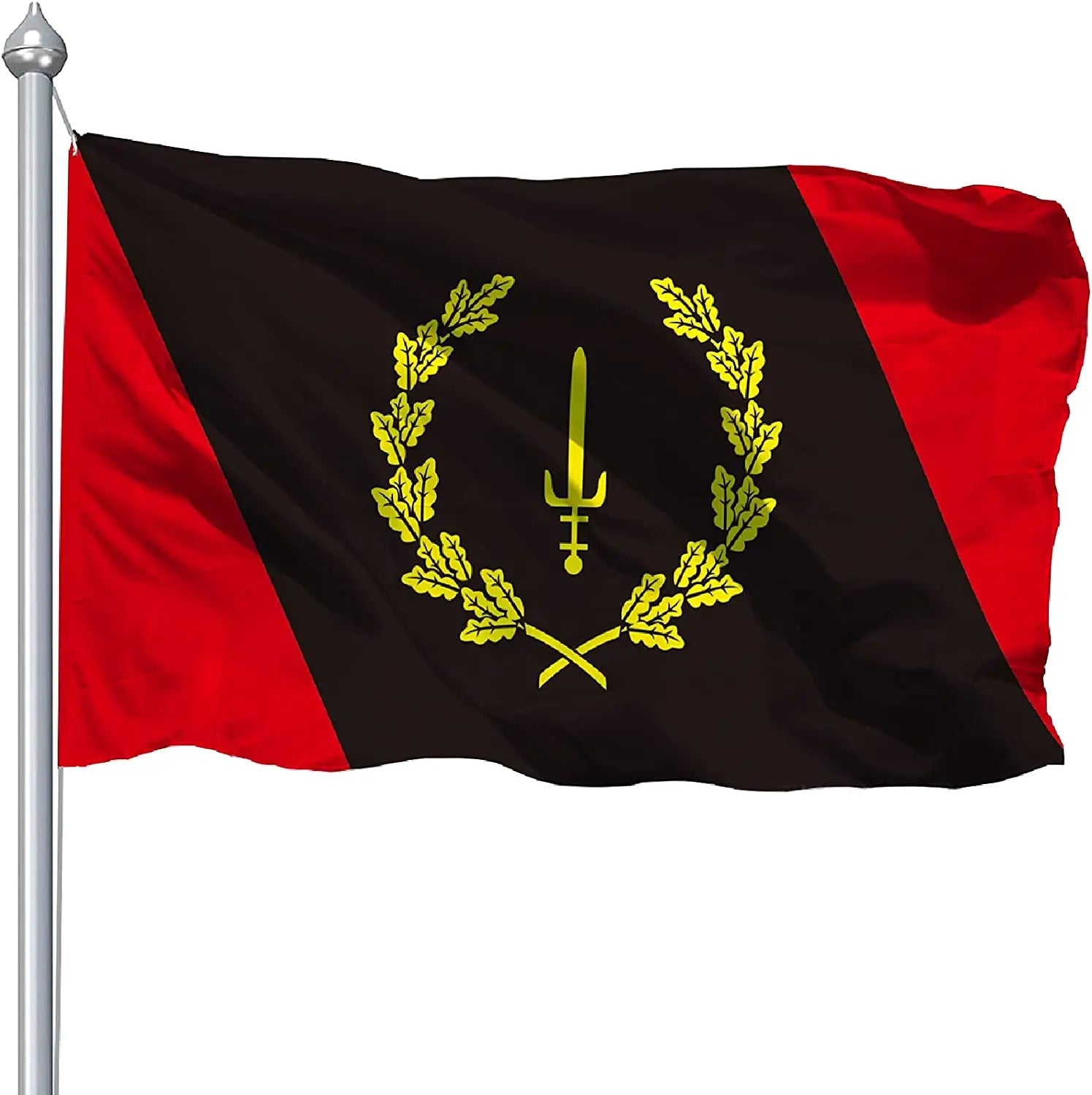Wholesale Custom 3*5ft High Quality Metal Hole Black American Heritage Flags Digital Printing Car & Hand Flags for Outdoor Use