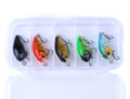 5pcs/box 4.5cm 4g Wholesale Sea Artificial Floating Bass Bait Set Hard Diving Fishing Lures Crankbait Box Packaging