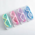 New Students Swimming Training Conjoined Earplugs Swim Eyewear Children's Large Frame Anti-fog Swimming Goggles Glasses