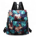 Customized Printed Ladies Backpack Waterproof Nylon Student School Backpack for Teen Girls Outdoor Anti Theft Backpack