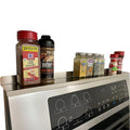 OEM/ODM Stainless Steel Stove Shelf Over-The-Stove Kitchen Organizer with Top Magnetic Shelf Stainless Steel Stove Top Shelving