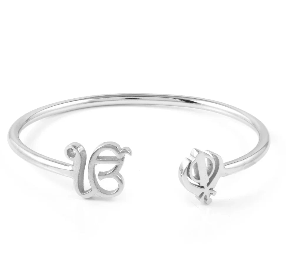 Inspire Jewelry Fashion Waterproof Jewelry Wholesale Ek Onkar Khanda Kara Ik Onkar Karasikh Kara Cuff Bracelet Sikhism Gifts