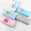 Cheap Cartoon Animal Kids Pen Stationery Bag Cute School Zipper Pu Pencil Bag