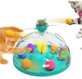 UniLink XG-01 Wholesale Eco-Friendly Plastic Treasure Chest Interactive & Movement Windmill Turntable Toy for Cats Pet Supplies
