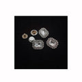 Square Alloy Snap Buttons Full With Glass Diamond Fastener Panel Female Buckle Coat Shirt Jeans Concealed Drill Press Button