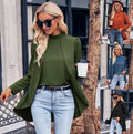 New Autumn Women's Solid Color Blouses Stand-up Collar Long Sleeve Shirt for Women