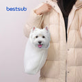 BestSub Wholesale Sublimation Blanks Breathable Transparent Pet Cat Dog Travel Carrier Basket Backpack