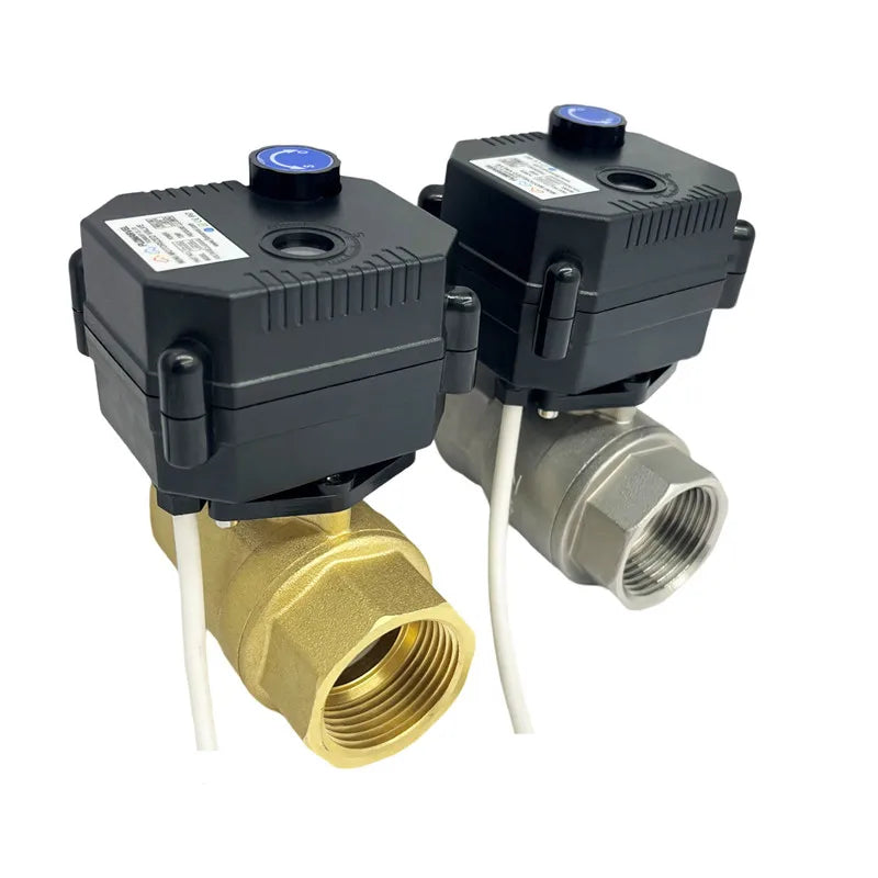 2 Wire Reverse Polarity Remote-Controlled Electric Actuator Automatic Water Shut Off Valve for Building Automation & Fire Safety