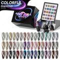 JTING Popular Selling 24colors Reflective Disco Cat Eye Gel Polish Collection Set Box High Shiny Quality Cat Eye Gel Nail Polish