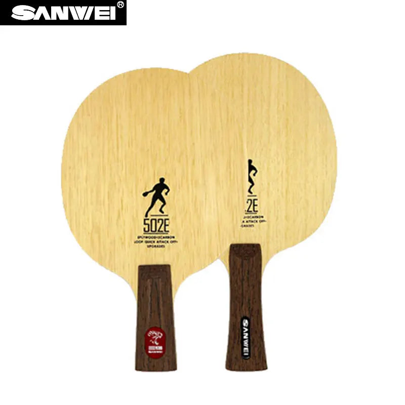 Wholesale Sanwei 502E 5 Wood 2 Carbon Table Tennis Blade for Training Pingpong Blade Professional
