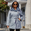 Wholesale Spring Coat Short Splicing Color Warm With Hooded Zipper Cuff Detachable Jacket Casual Custom Outerwear