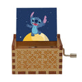 Customized Music and Design Cartoon Print Snow White One Piece Hand Crank Music Box Popular Gift Hand Crank Wooden Music Box