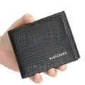 2026 Latest Fashion Short Purses for Men Brand New Crocodile Embossed Male Wallets Creative Multifunctional Card Bag Holder
