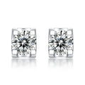 New Style 1 Carat Silver 925 Sterling Fancy Jewelry Moissanite Stud Earrings for Women Fashion Party Earrings