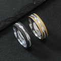 Anillo De Acero Inoxidable Stainless Steel Twill Frosted Couple Rings Rings Frosted Lover Couple Ring Titanium Steel Jewelry