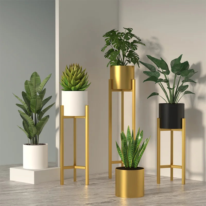 Patio Plant Large Support Metal Gold Luxury Iron Wedding Decoration Flower Stand Planter