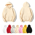 Wholesale Unisex 100% Cotton Blank Hoodies Custom Logo Print Fleece Fashion Casual Sweatshirt Pullover Hoodies