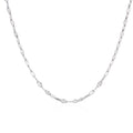 Genuine Solid Silver Lip Chain Tile Chain 925 Sterling Silver Lock Chain for Necklace