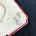 P1494 9-10mm DIY Natural  Freshwater Pearl Charm Pendant Necklace Accessory 925 Sterling Silver Jewelry for Women Without Chain