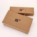 Custom Print Logo Size 180g 250g Packaging White Brown for Clothes Shoes Hats Pastry Food With Handles Gift Kraft Paper Bags