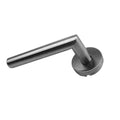 Supply Various European Style Stainless Steel 304 Satin Lever Door Handles Passage/Dummy/Bedroom Tubular Handle