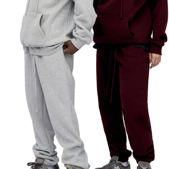 2023 New Arrival Multi Color Plain Color Sweatpants Custom Design Puff Printing Sweatpants 380 Gsm Warm Fleece Sweatpants