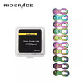 RIDERACE Multi-Colored  Chain Quick Link 8/9/10/11/12 Speed Cycling Super Light Rainbow Quick Release Magic Buckle Road Bike
