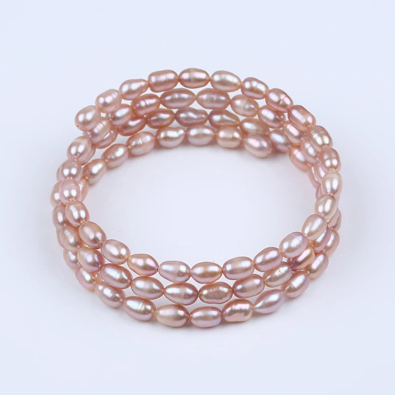 Zhuji Pearl Natural Rice Freshwater Pearl Bracelet for Jewelry Making