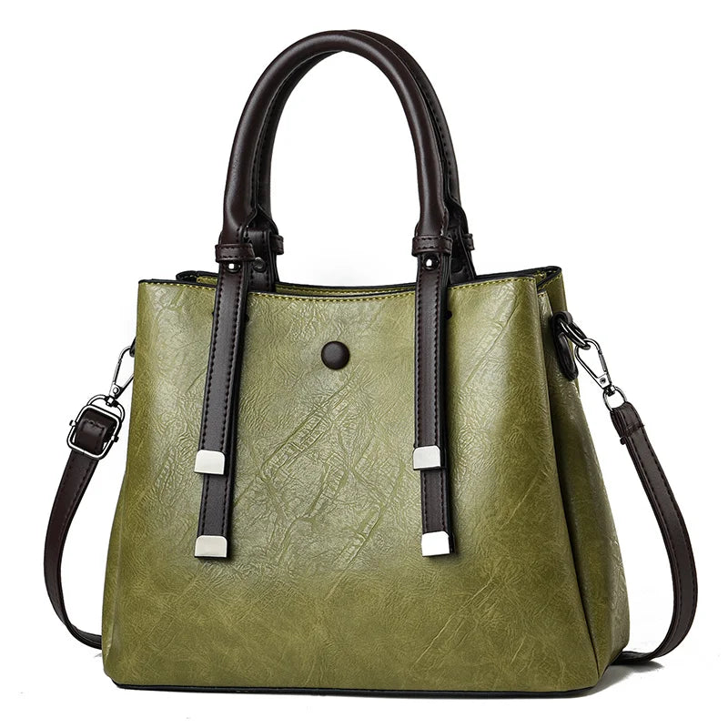 2023 Customised Logo Leather PU Casual Tote Handbags for Women New Bags with Polyester Lining