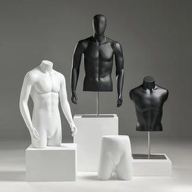 Hot Selling Fiberglass Mannequins for Men Half Body
