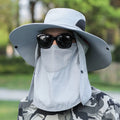 WEIHE Men Women Large Round Brim Sun Block Quick Drying Fishing Hats  for Travel Mountain Climbing Hat