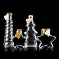 Small Medium Large Paris Eiffel Tower Wishing Liquor Glass Bottle 45ml 200ml 380ml Transparent Wooden Lid Cork Sealing Decal