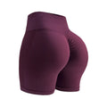 Nayil Custom Logo Women's Seamless Gym Shorts Solid Yoga Shorts with Elastic Waist Closure