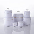 Refillable PP Cream Container 5g 10g 20g 30g 50g 100g 150g 200g Double Wall With Gold Line