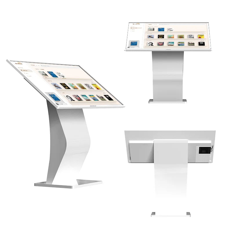 HUSHIDA 50 Inch Multifunction Floor Stand Display Touch Screen Information Kiosk for Hospital/Bank/Shopping Mall