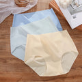 Finetoo Women Intimate Comfortable Brief Mid-waist Multiple Color Lingerie Seamless Briefs Plus Hip Lifting Panties for Women