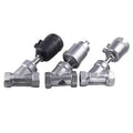 Plastic Actuator Pneumatic Angle Seat Valve With Thread/Clamp/Weld/Flange Connection Stainless Steel Proportional Control Valve