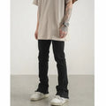 Custom Label Trousers for Men Drop Ship Boys Men Street Wear Stock Flared Jeans Pants