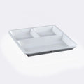 Restaurant School Canteen Dinnerware Fast Food Serving 10 Inch 3 Compartment Melamine Customized Luxury Eco-Friendly BPA Free