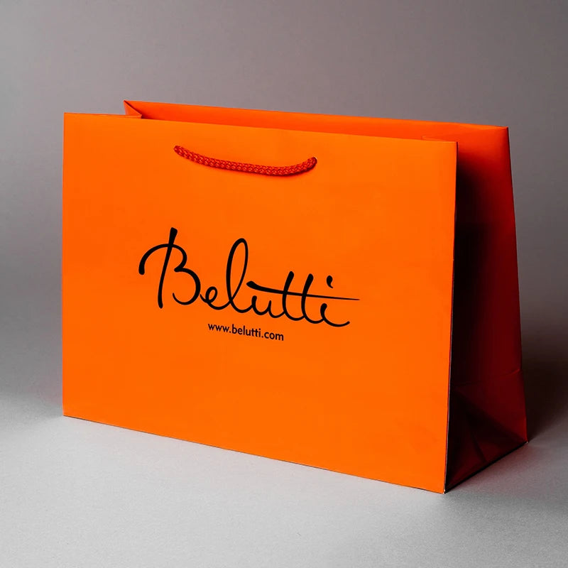 Luxury Boutique Shopping Bags for Clothes Store Bags With Logo Printed Ribbon Available