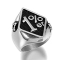 Custom Design Stainless Steel 1%er Ring Silver Plated Ring Jewelry Fashion Men Fine Jewelry