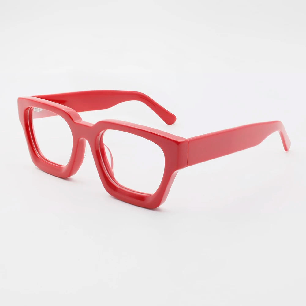 Custom Made Acetate Optical Frames Stock Ready to Ship Square Men Optical Frame New Model Glasses Eyewear