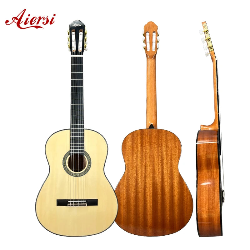 Aiersi Brand Hot Sale Handmade Nylon String All Laminated Spanish Classical Guitar with Factory Price Musical Instruments