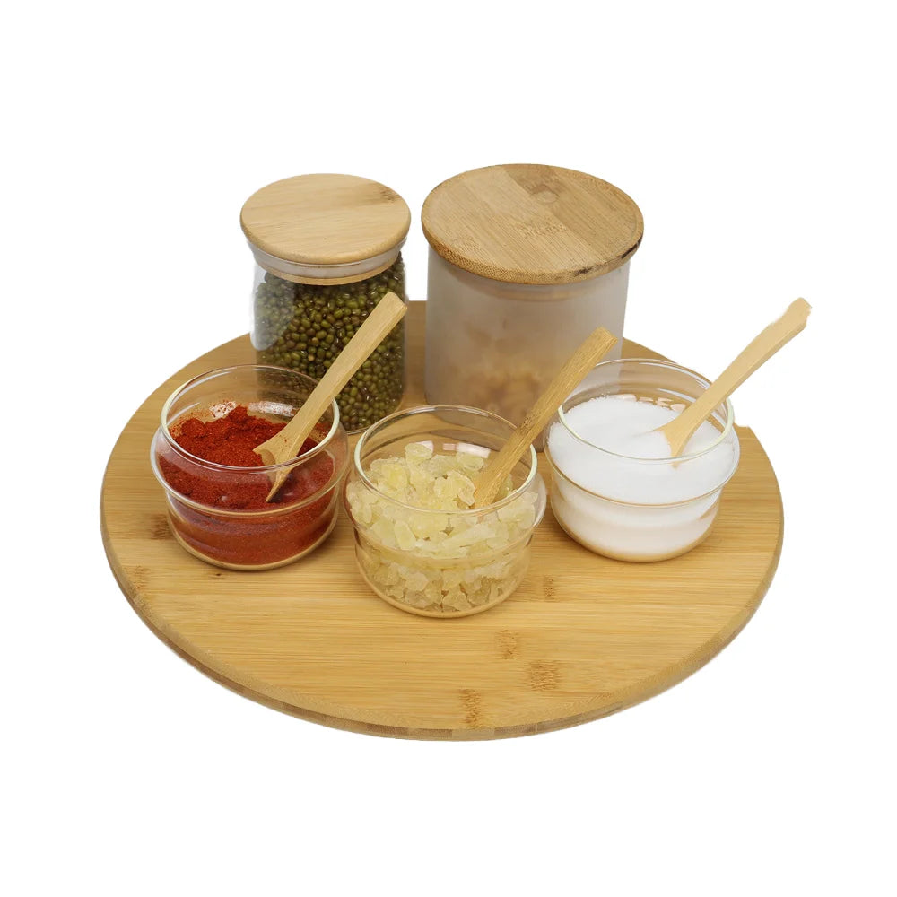 Hot Selling 13 Inch Lazy Susan Turntable Organizer  Bamboo Lazy Susan for Table Top Cabinet Pantry Dining Table