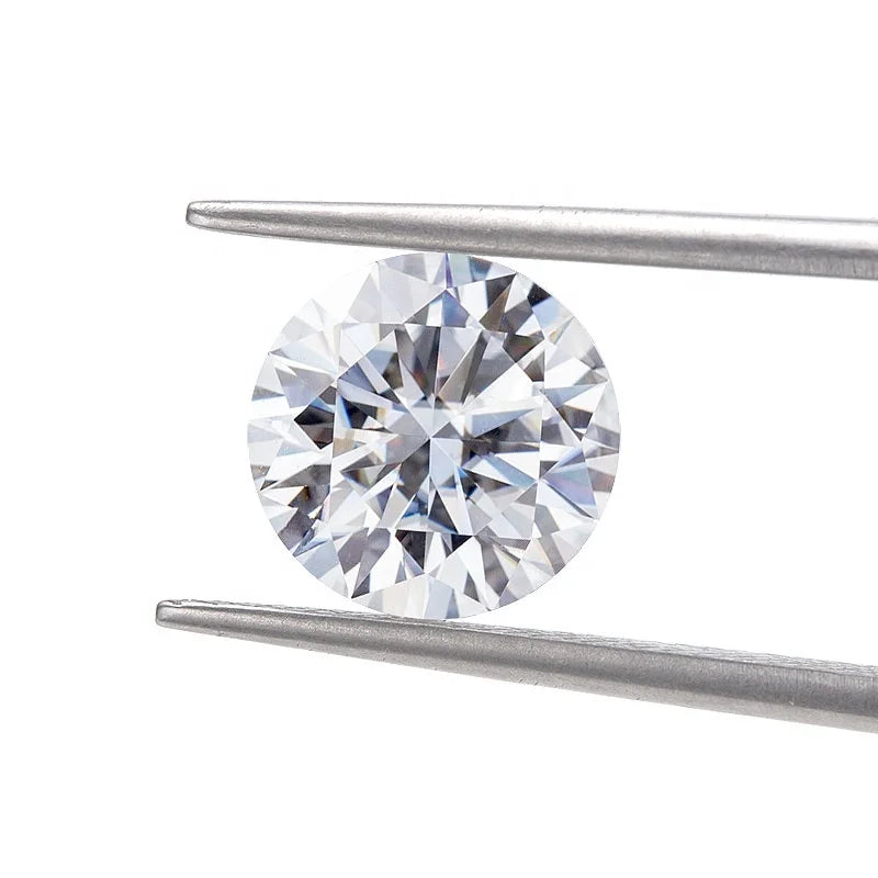 Wholesales 0.1ct-1-2-3-4 Carat Moissanite D Color VVS1 White Round Stone Loose Diamond Moissanite MegaBDM
