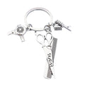 Promotion  Stylist Scissors Hair Dryer Comb Hairdresser  3D Key Chain Creative Hairdresser Key Chain